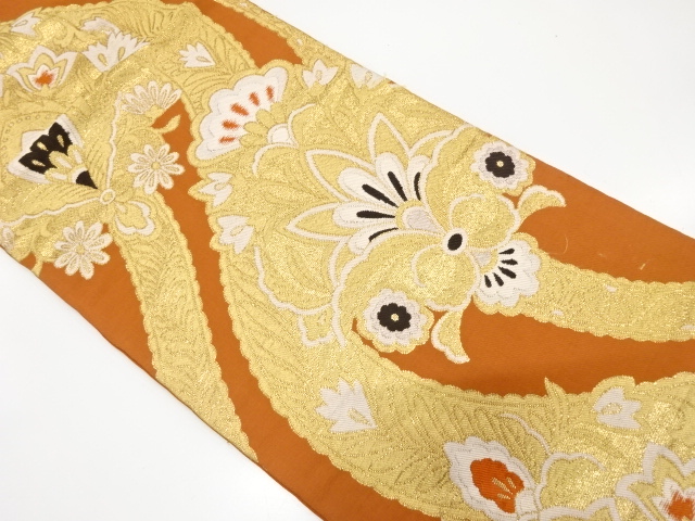 Japanese Kimono / Antique / Fukuro Obi Silk